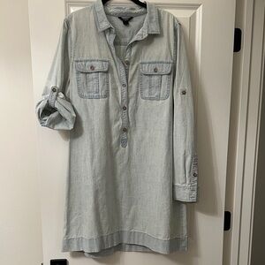 J. Crew Light Blue Long Sleeve Dress